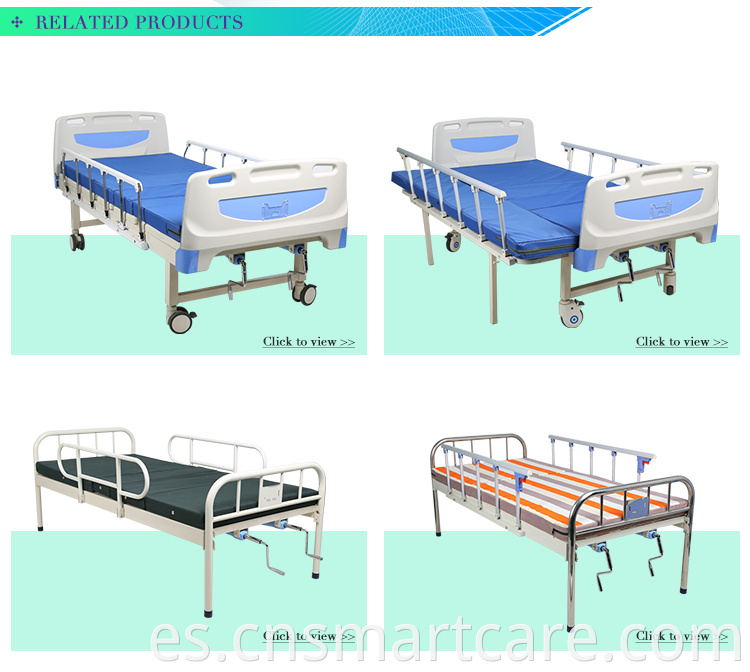 Muebles de hospital 2 manivelas manuales de cama médica en venta